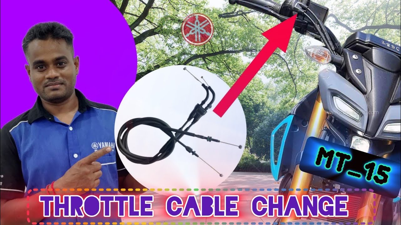 MT-15 Throttle Cable Change | Yamaha MT_15 | Accelerator Cable || #yamahamccgroup
