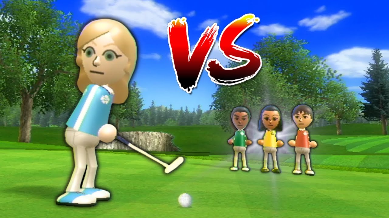 4 Guest Mii's vs Wii Sports Resort: Golf (Classic A)