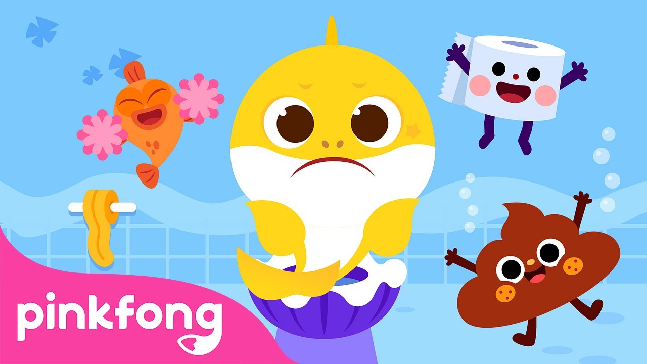 Baby-Hai auf dem Töpfchen | Töpfchen Lied | Baby-Hais Tag zu Hause | Pinkfong, Baby Hai Kinderlieder
