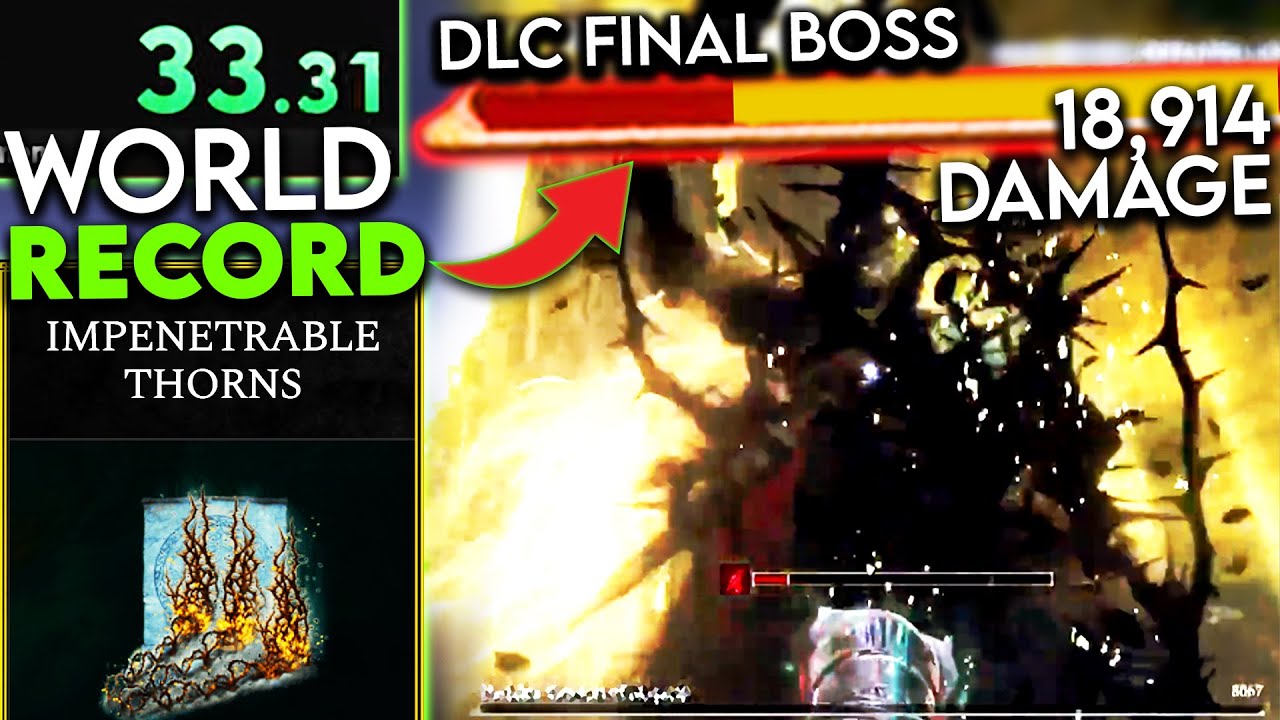 World First Elden Ring DLC final boss record! (old) Impenetrable Thorns Build Guide | @SYROBE