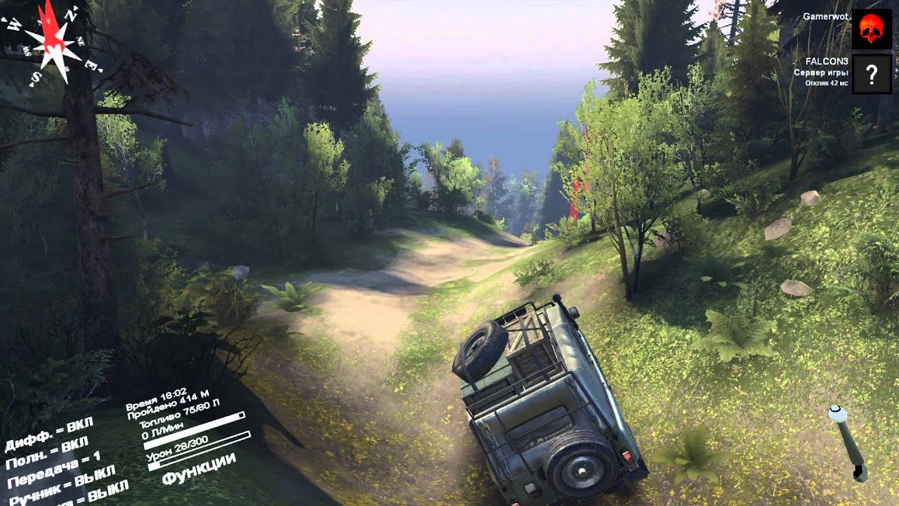 SpinTires - Советские трансформеры - №3 ч.2 - Карта: Вулкан