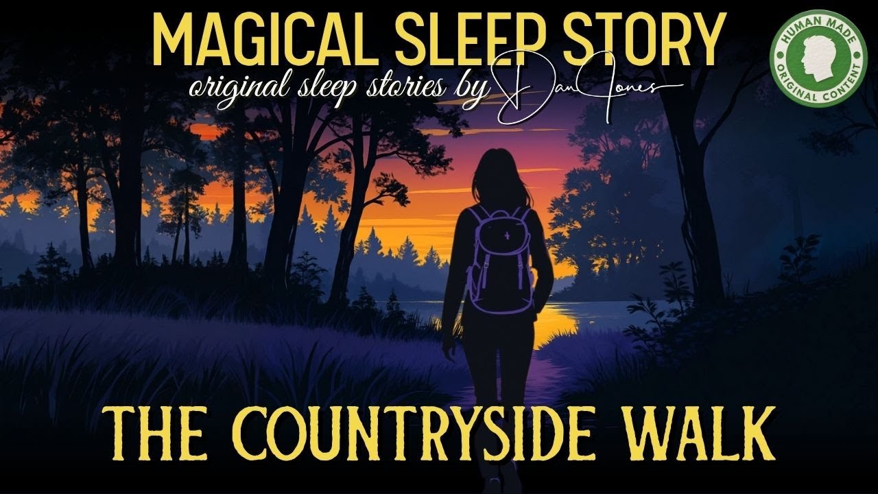 🌲 The Countryside Walk 😴 Bedtime Story 💤 Dan Jones Sleep Stories (No AI)  | Black Screen