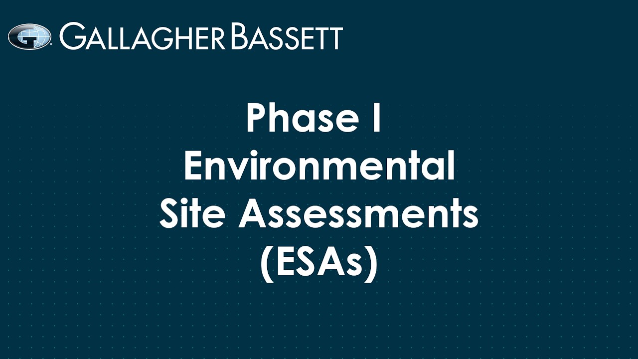 Phase I Environmental Site Assessments (ESAs)