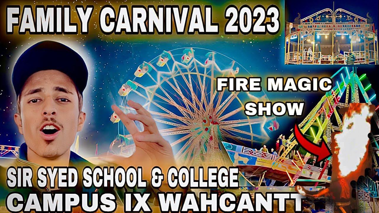 FAMILY CARNIVAL 2023 SIR SYED SCHOOL & COLLEGE CAMPUS IX WAHCANTT || WINTER FESTIVAL 2k23