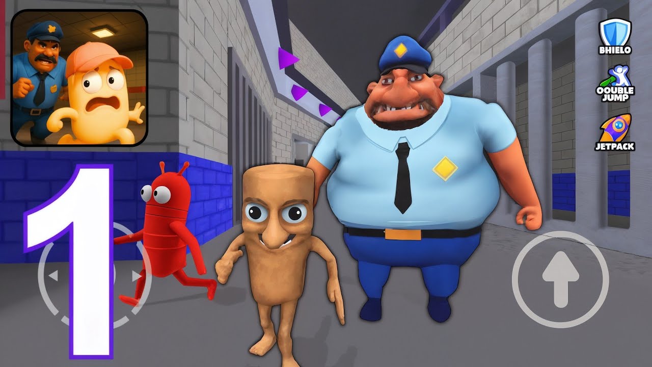 Larry's Cursed Prison Break - Gameplay Walkthrough Part 1 - Larrys Prison Escape Obby (Android, iOS)