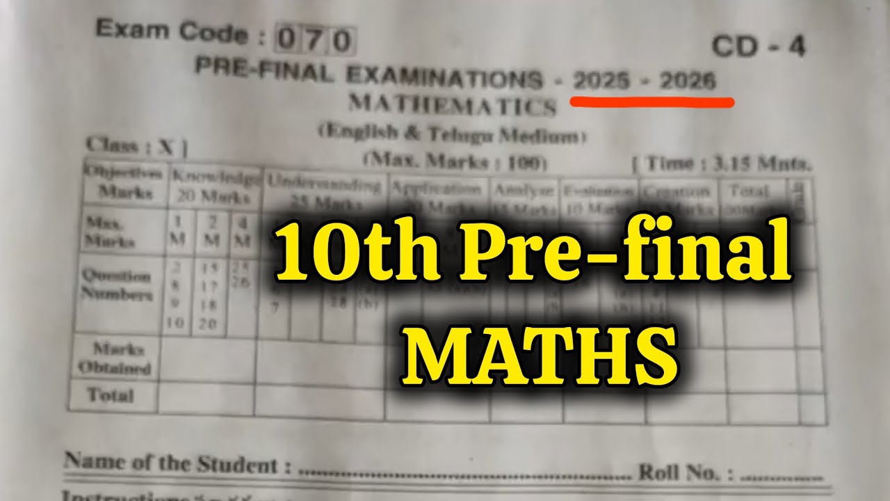 10th 💯PRE-FINAL 