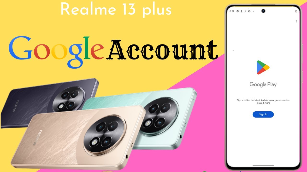 Realme 13 plus 5g Google Account Create ! how to create google account in Realme 13 plus 5g