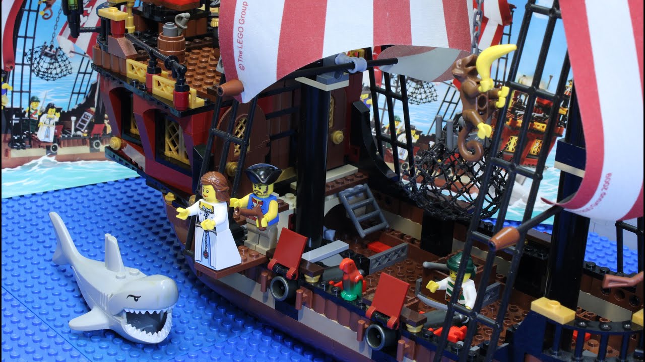 Lego Set 6243  Der Aufbau Stop Motion  Pirates Gro&szlig;es Piratenschiff