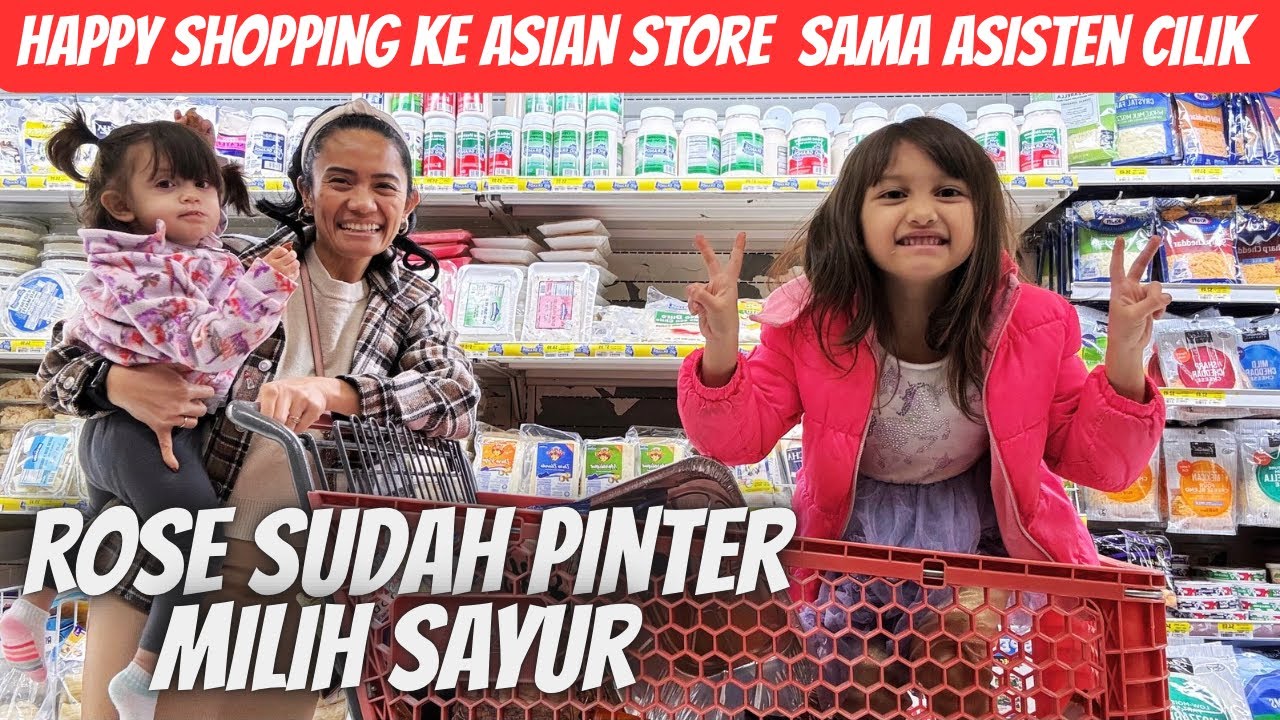 Belanja mingguan lagi ke Asian store di Bantu si Asisten cilik 