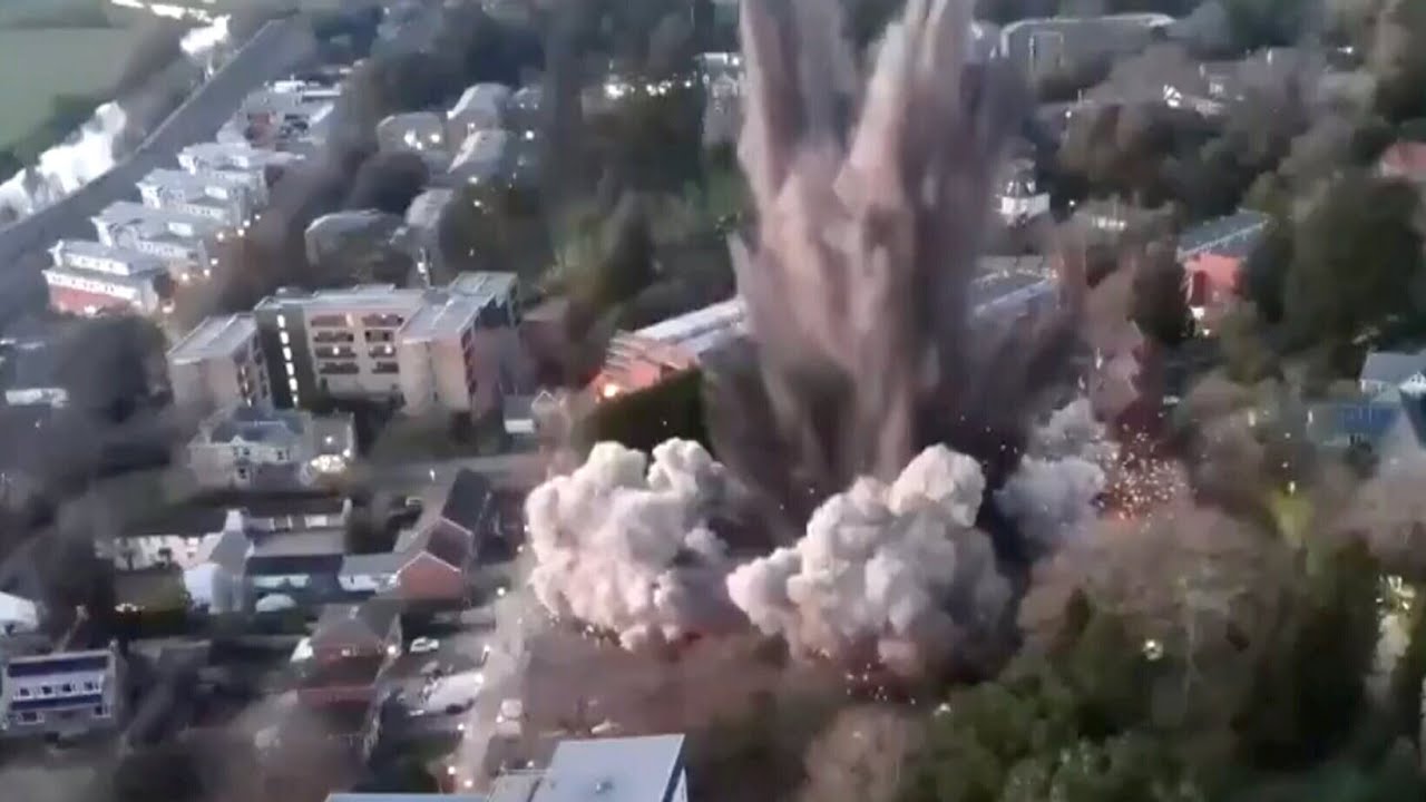 Watch this: WWII-era bomb detonated in the middle of a U.K. town