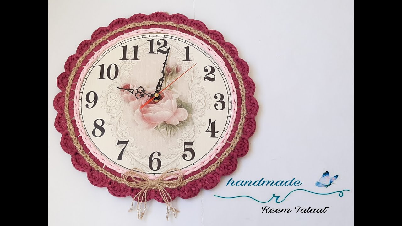 #طريقة_ساعة_كروشية👍💯How to make a crochet watch frame