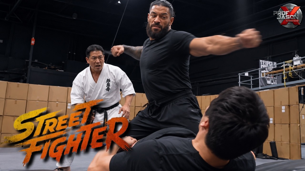 BEHIND THE SCENES ROMAN REIGNS' KARATE TRAINING! PREPARATION FOR AKUMA IN THE STREET FIGHTER MOVIE!