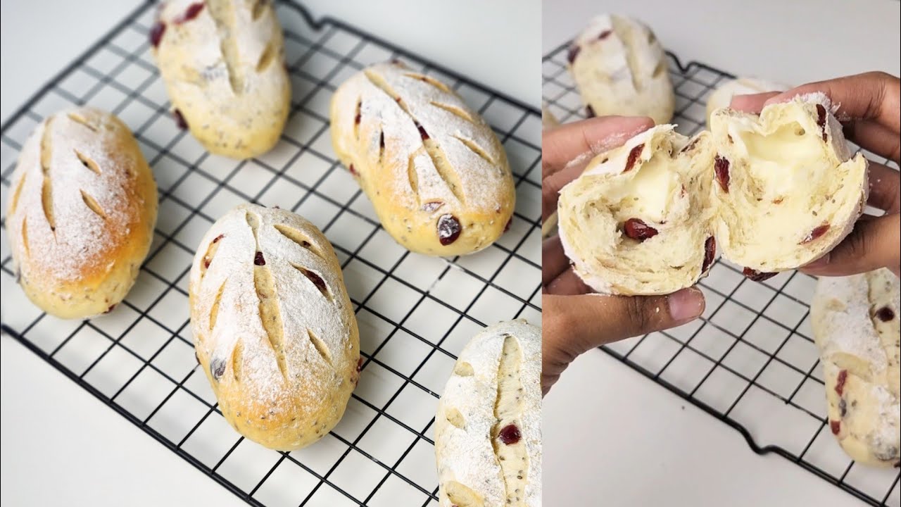 Bikin Sendiri Roti Cranberry Cheese Seenak Toko Roti! | Resep Roti Macan