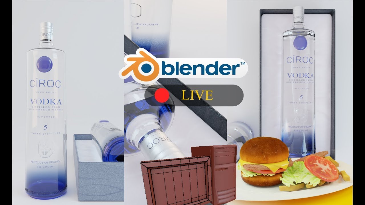 BLENDER 3D LIVE MODELING