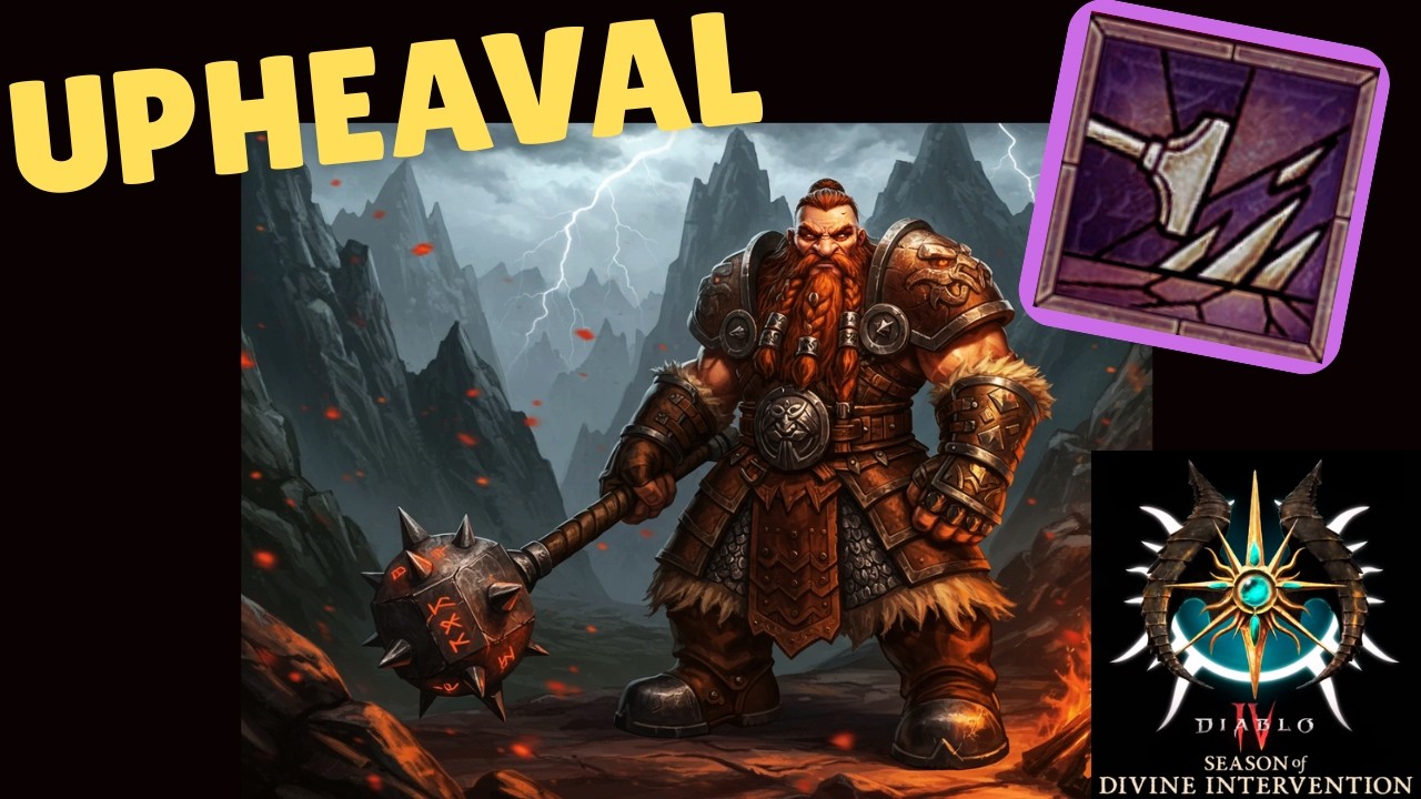 Diablo 4 - Season 11 Hellhammer Upheaval Barbarian Torment 4 Viable?