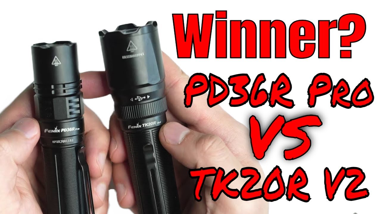 SFT70 Flashlight BATTLE! Fenix PD36R Pro vs Fenix TK20R V2.0 - Which is BEST for You?