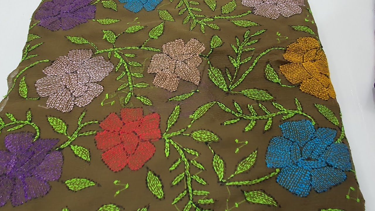 new fancy beautiful kacha tanka hand Embroidery special multani  hand Embroidery