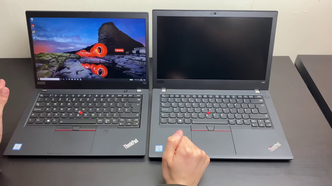 Видео сравнения Lenovo ThinkPad T490 и T480