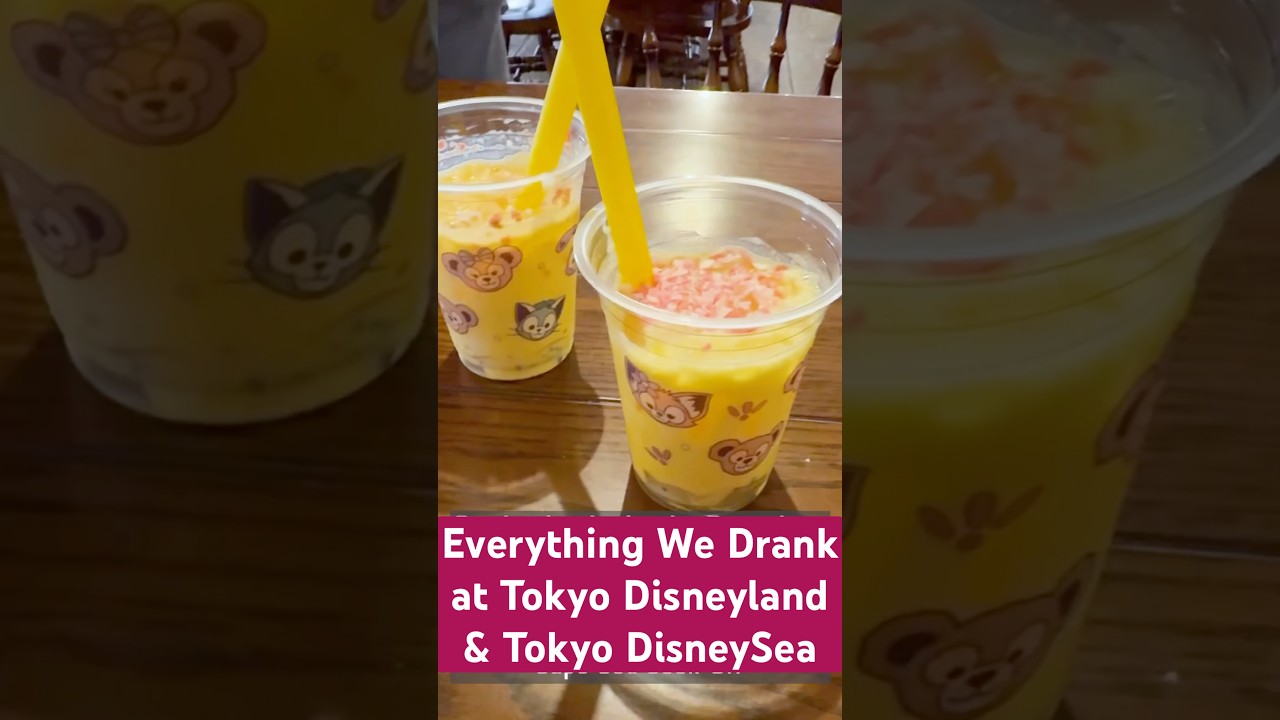 Everything we drank at Tokyo Disneyland and Tokyo DisneySea! #shorts #disney