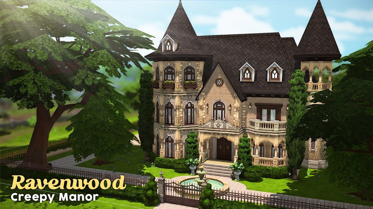 Ravenwood Manor🐦‍⬛🪦 | The Sims 4 | Life and Death | Stop Motion Build