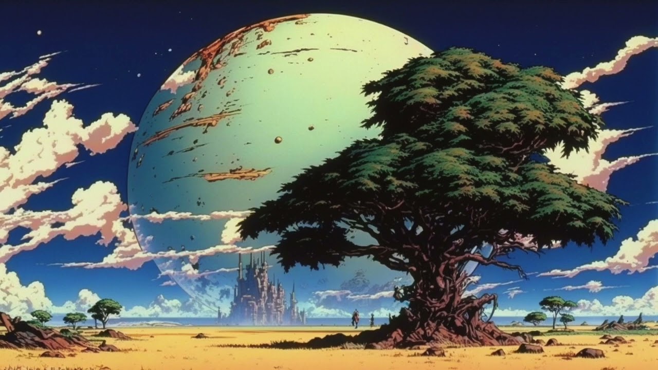 Hyperion Cantos as 90s anime film