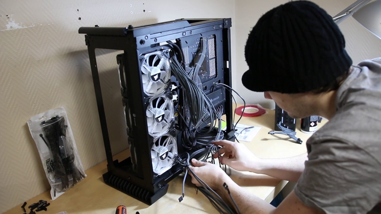 Corsair 570X update 7 - Cable management timelapse