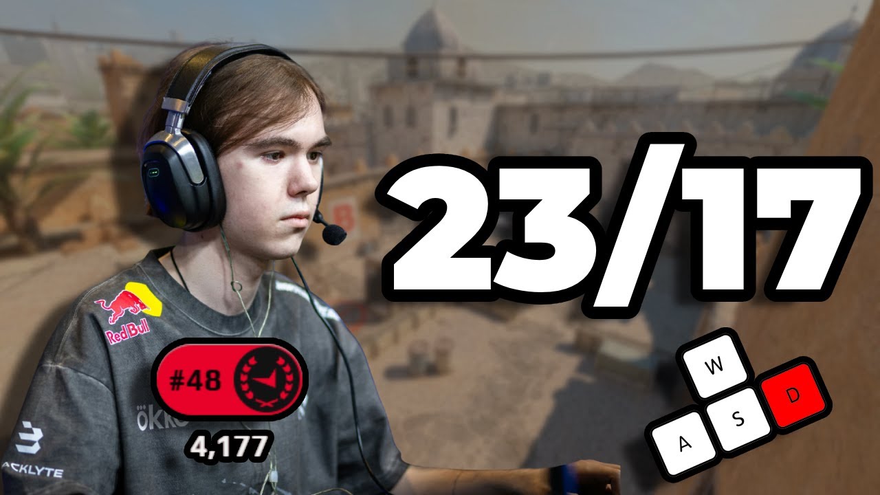 donk POV with keystrokes on DUST | 23/17 | CS2 PRO POVs
