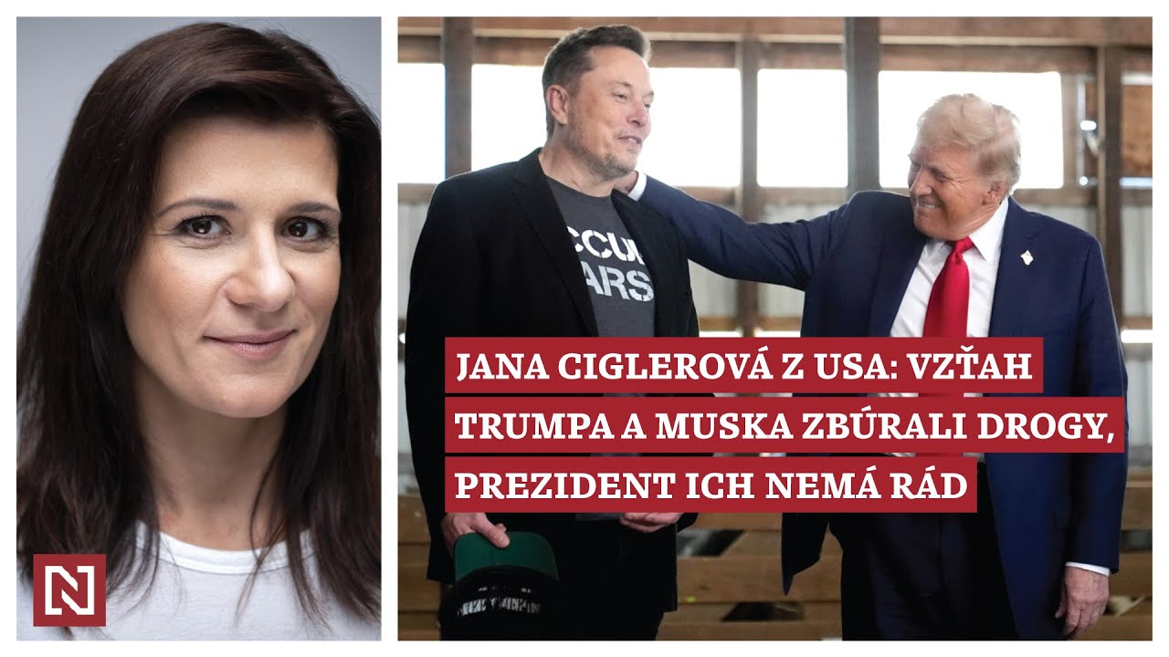 Reportérka Ciglerová z USA: Vzťah Trumpa a Muska zbúrali drogy, prezident ich nemá rád