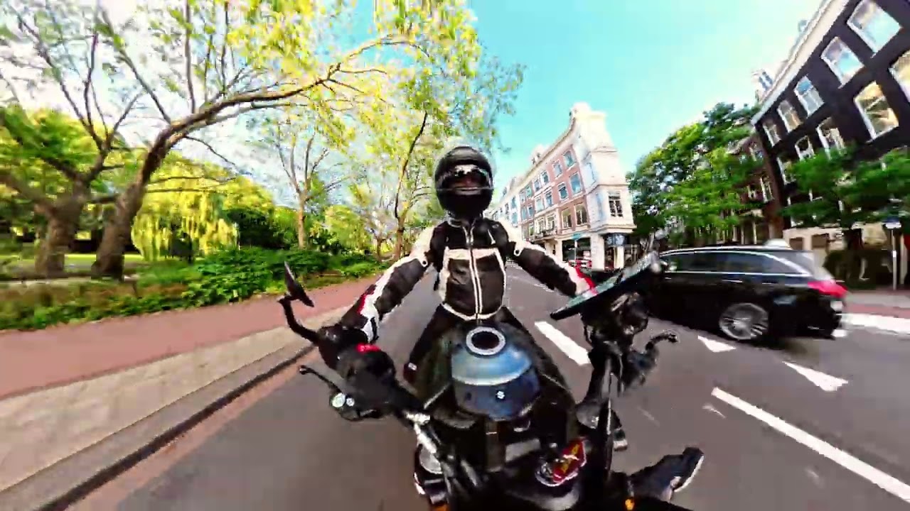 GSX 8T POV Ride in Amsterdam Golden Hour ASMR #GSX8T #4K #Ride #Amsterdam #POV #ASMR #insta360x5