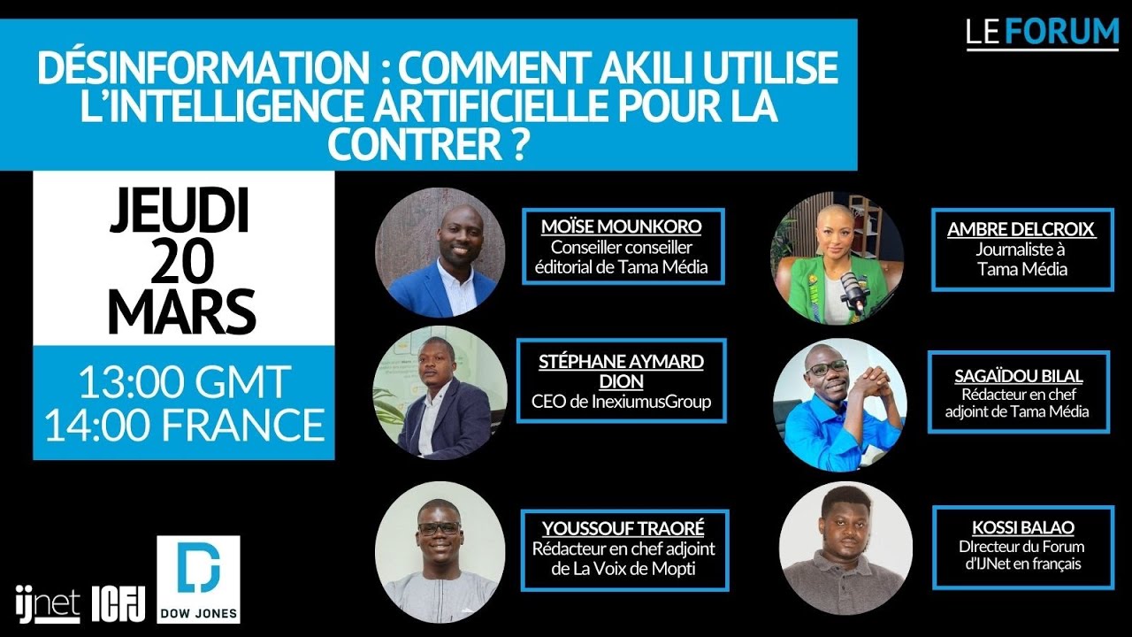 Webinaire 141: Désinformation : Comment Akili utilise l’intelligence artificielle pour la contrer ?