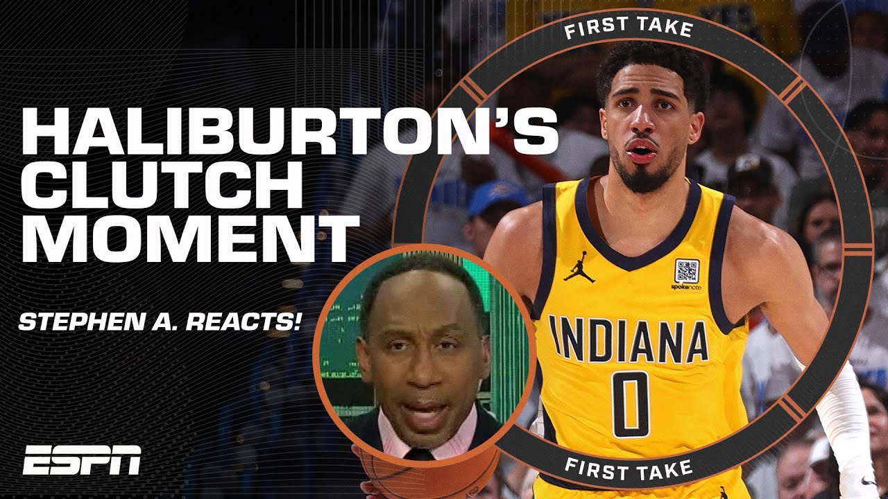 Stephen A. says 'Haliburton is one of the most CLUTCH players of the postseason era' 👀 | First Take