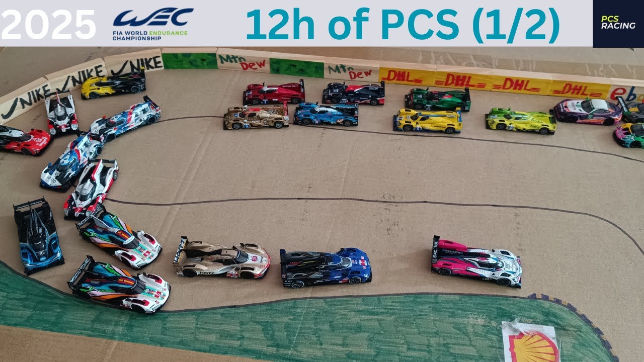 WEC 12h of PCS | Hours 1-6 | 2025 PaperCup WEC Stop Motion Season