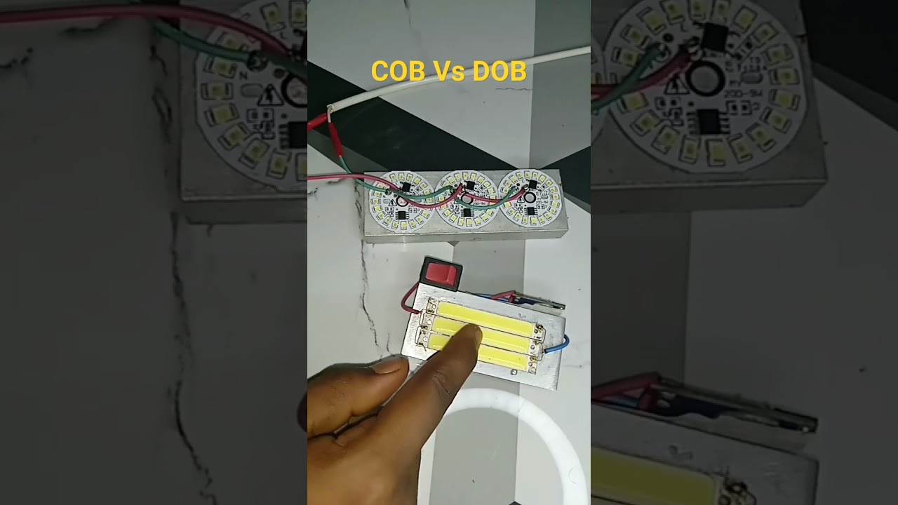 DOB VS SOB Mein Kaun Sa Led's Brightness Jyada Deta Hai | COB Comparison DOB Led's # short