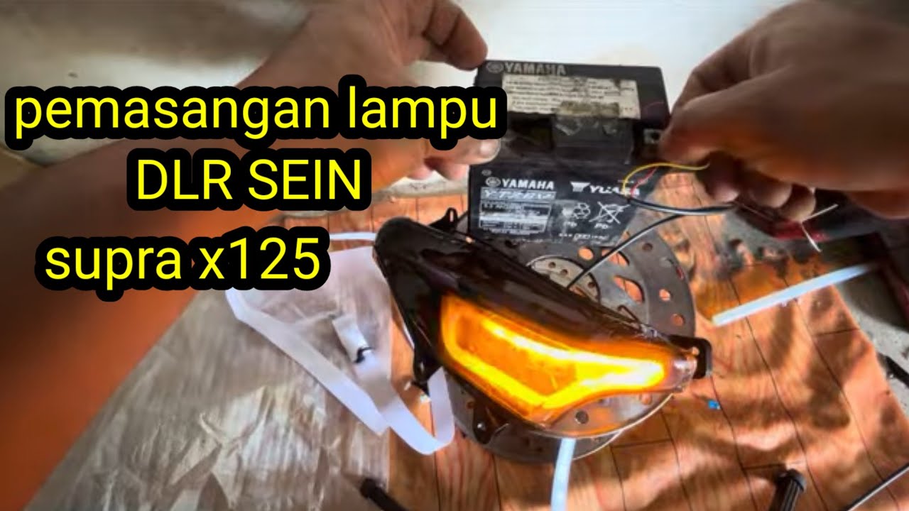 Cara Pasang Alis LED DRL Sein Supra X 125 | Honda Supra X 125 DRL Eyebrow Install