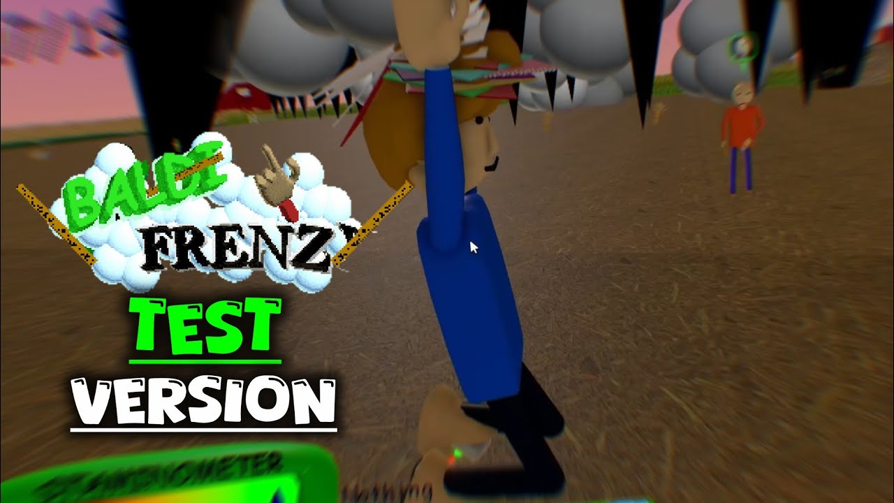 Играю в тестовую версию Baldi's Frenzy на Roblox.