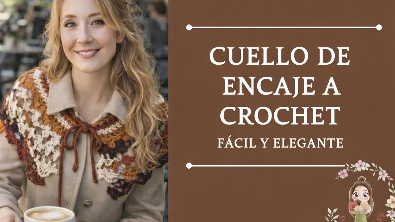 Cuello de Encaje a Crochet | Fácil y Elegante | Tutorial Paso a Paso