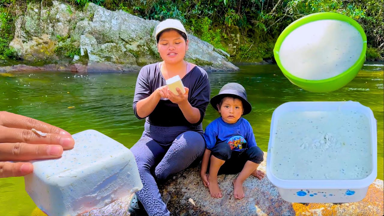 De esta manera hacemos el JABON natural en el CAMPO -NATHALIA