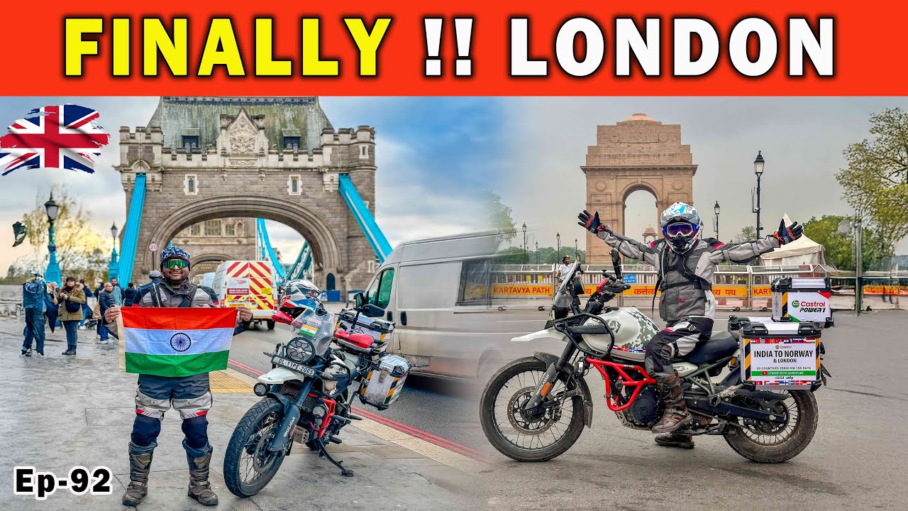 Finally Reached LONDON 🇬🇧 A journey of a Lifetime | India To Norway & London | Ep-92