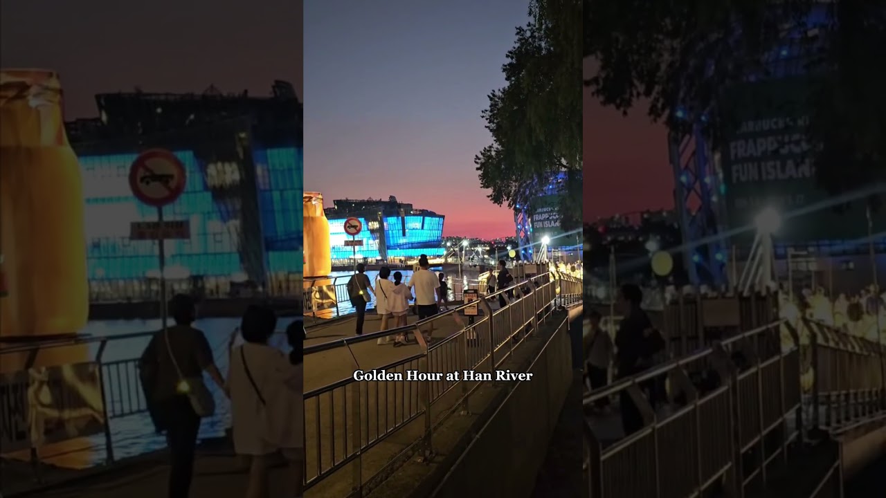 Golden Hour at Han River 🌅 | Seoul&rsquo;s Most Peaceful Sunset 🇰🇷