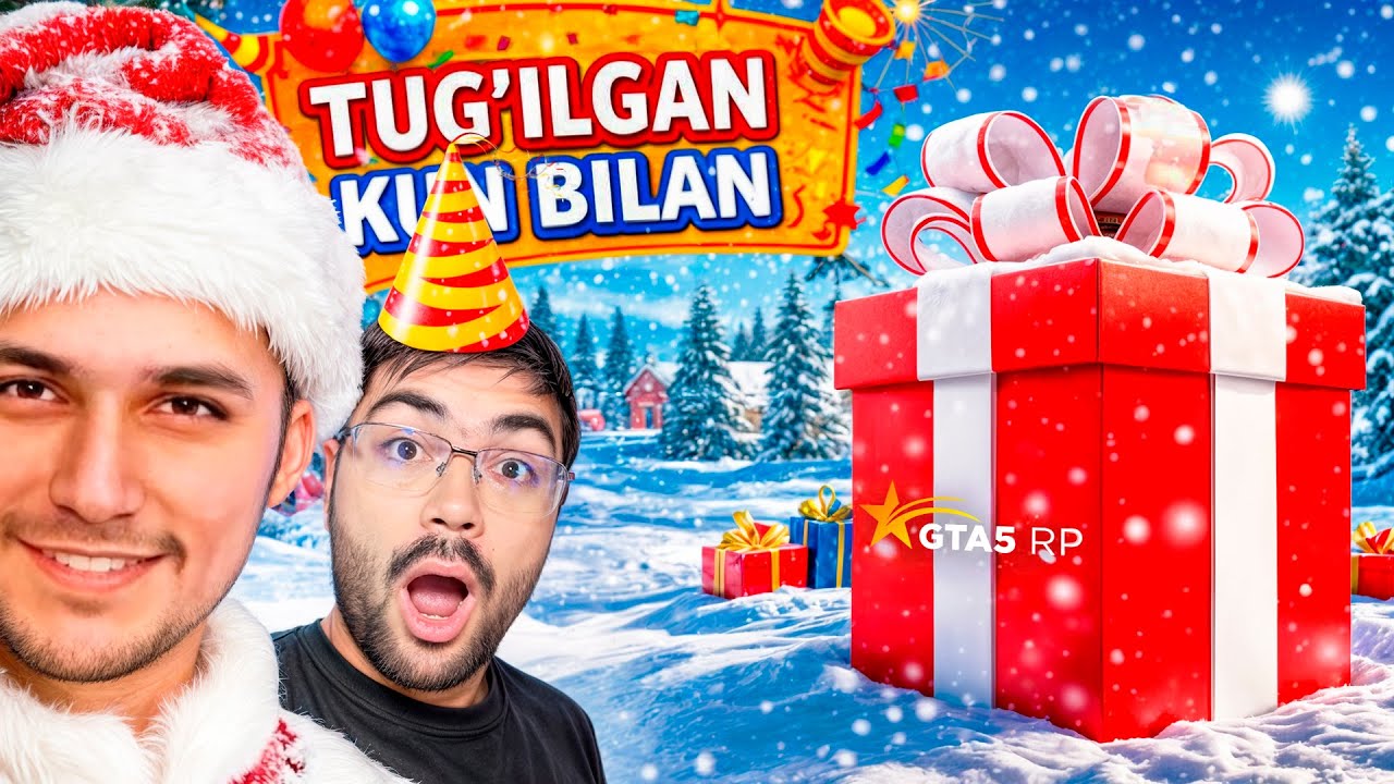 UKAM 25 YOSHGA TO'LDI! ENG QIMMAT SOVG'ANI BERDIM BUNAQASI HALI BO'LMAGAN (GTA 5RP)