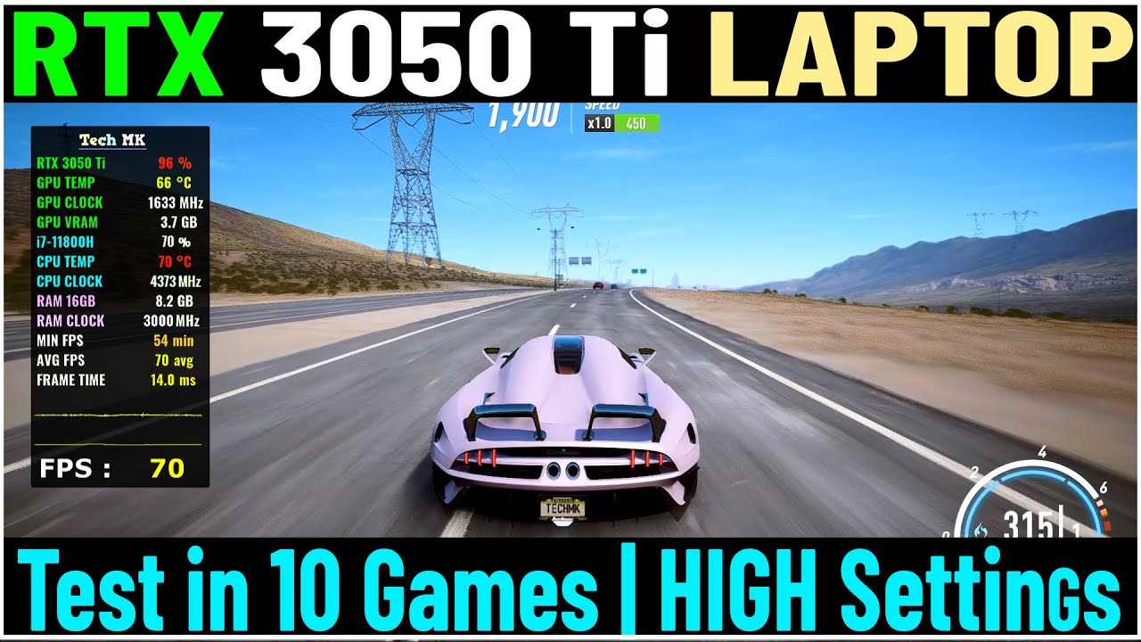 RTX 3050 Ti | Test in 10 Games - High Settings | Tech MK