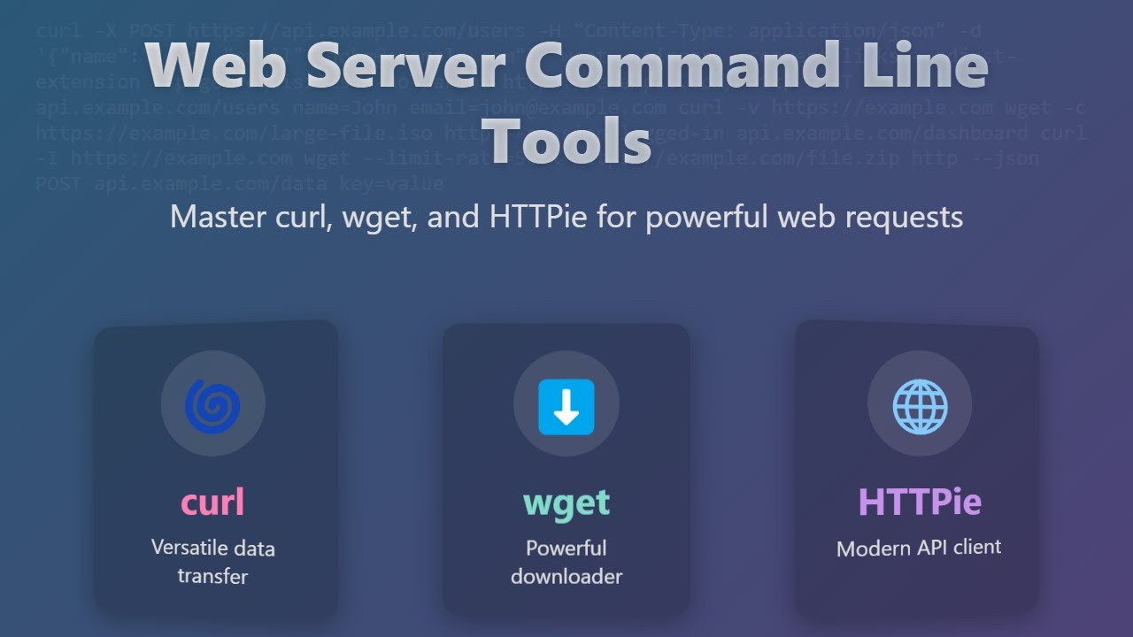 🚀 Web Server Command Line Tools: curl, wget & HTTPie for Beginners