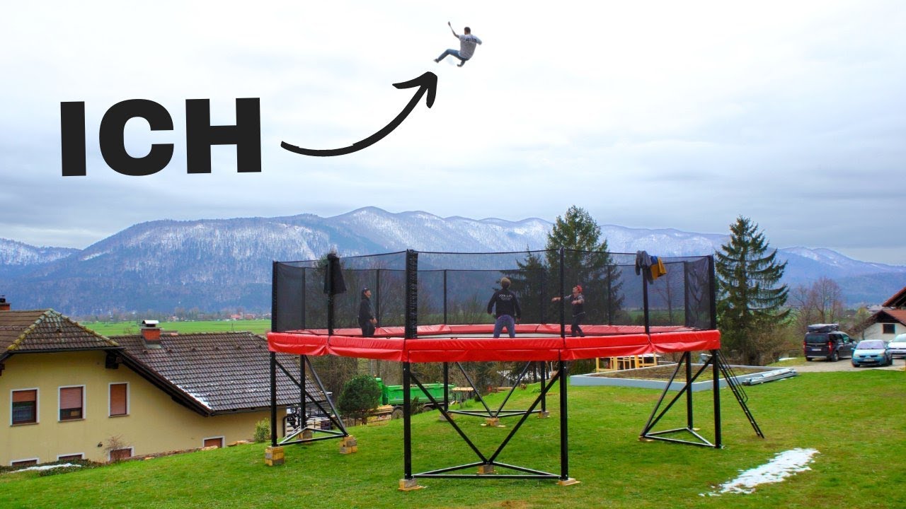 Wir springen auf dem größtem Trampolin der Welt