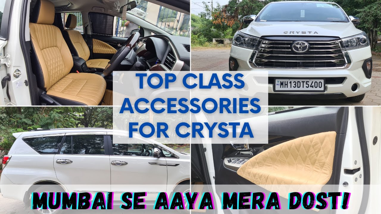 INNOVA CRYSTA FROM MUMBAI GOT THE BEST PURE LEATHER SEATS & MANY MORE AMAZING UPGRADES #9550010888