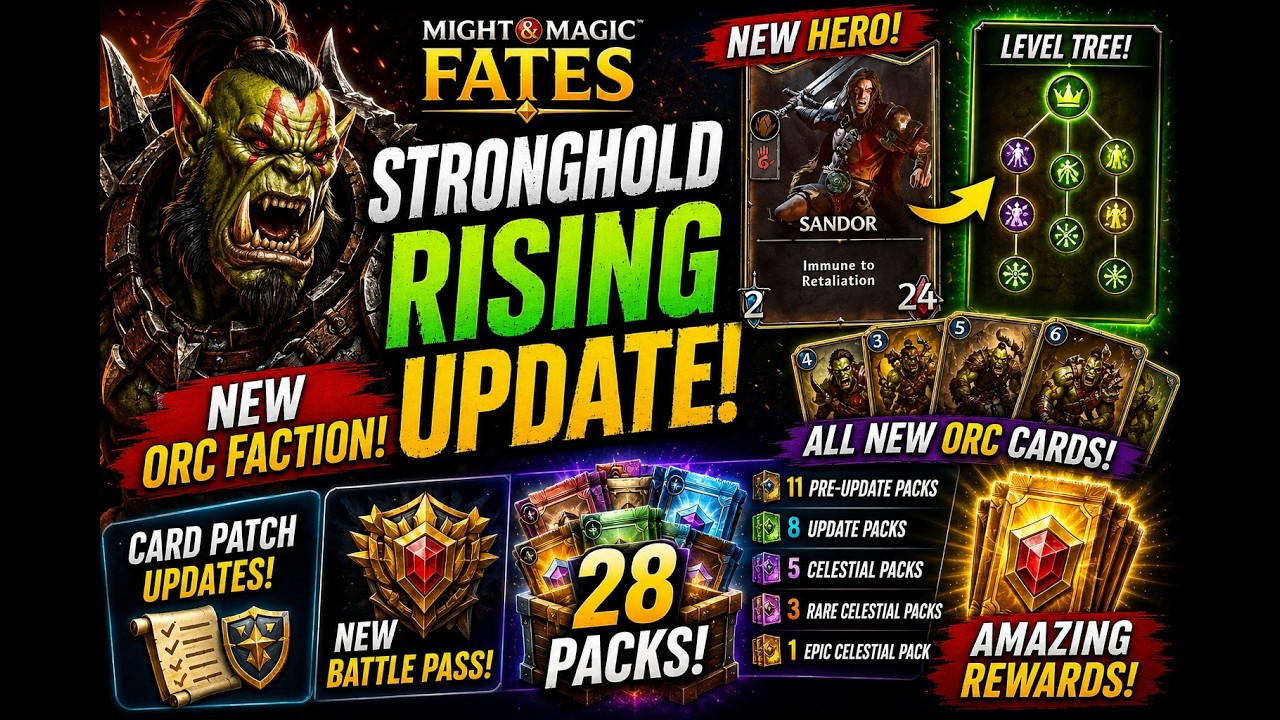 КРУПНОЕ ОБНОВЛЕНИЕ! Stronghold Rising: новая фракция орков, новый герой и 28 наборов! | M&M Fates