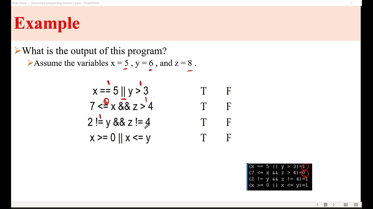 Lecture 5.2 : Decision Making in C++