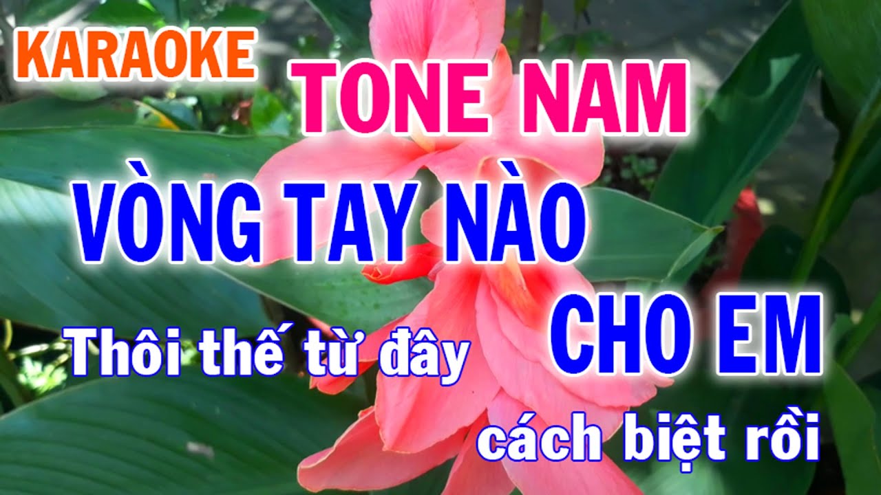 Karaoke V&ograve;ng Tay N&agrave;o Cho Em Tone Nam Nhạc Sống - Phối Mới Dễ H&aacute;t - Nhật Nguyễn