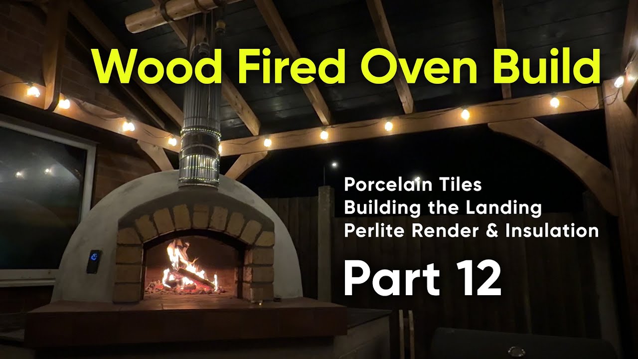 Ep 12: Perlite render & fire blanket - How to build a pizza oven #pizza #woodfiredoven 