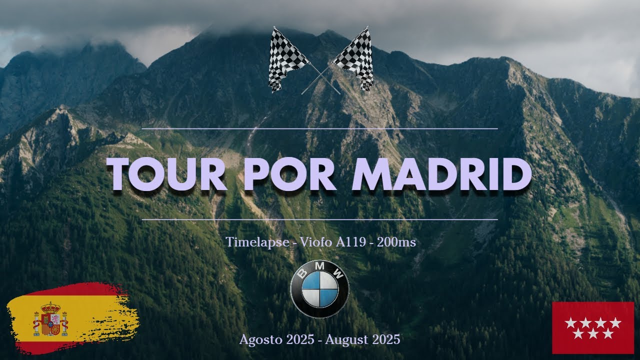 🚗 Ruta Tour MADRID (🇪🇸) PT3️⃣ (Timelapse)