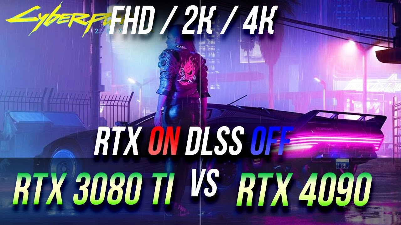 RTX 4090 vs RTX 3080 Ti       RTX ON DLSS OFF 4K / WQHD / FHD